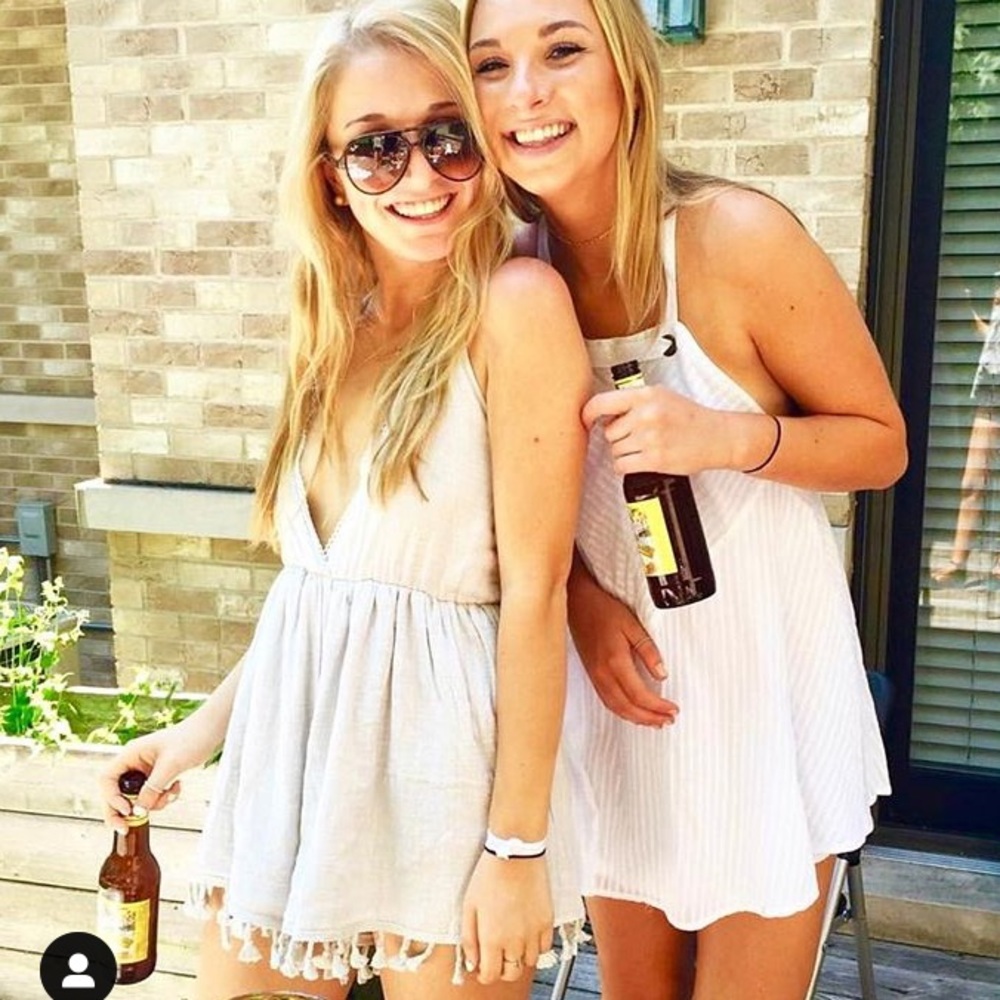 Sabo Skirt halter light gray plunge cloth playsuit